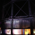 night view of the old natural gas tank