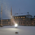 Hotel roof snow