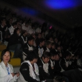 Crowd watching the opening ceremony