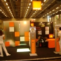 The Orange booth.