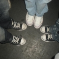 2 people with the same shoes